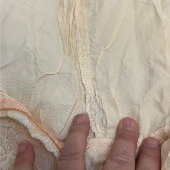 70’s VINTAGE VICTORIAN TEA LACE RUFFLE COQUETTE BOW PINK DRESS SIZE XS - Picture 11 of 17